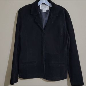 Vintage Jacket 90s BB Dakota Pret a Porter Black 100% Leather Jacket, Sz L